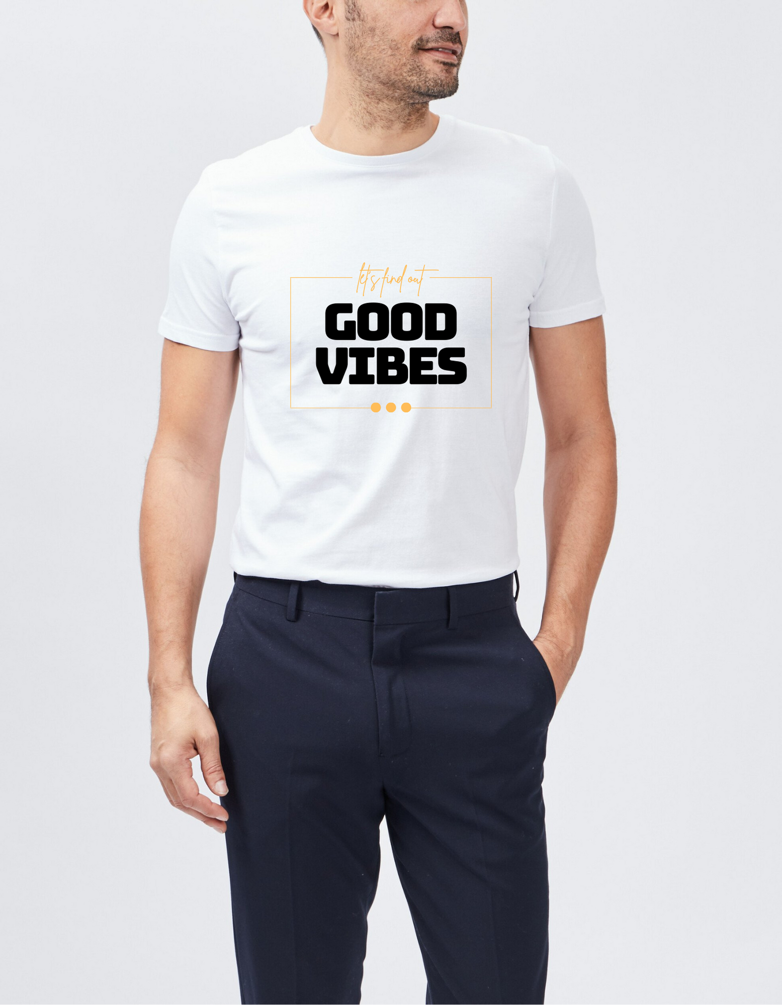 Men's classic tee - LETS FIND OUT GOOD VIBES - KarthagoFunk