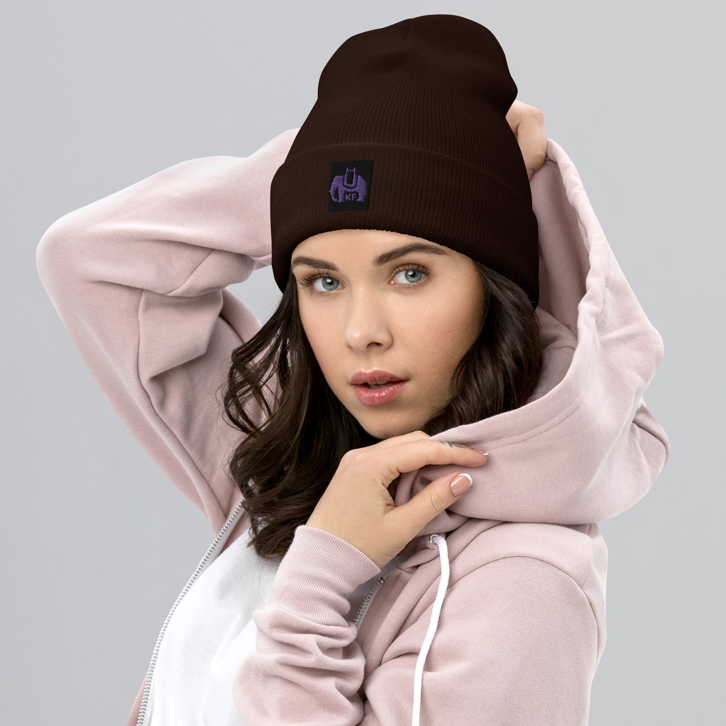 KarthagoFunk Cuffed Beanie (KF Purple Logo)