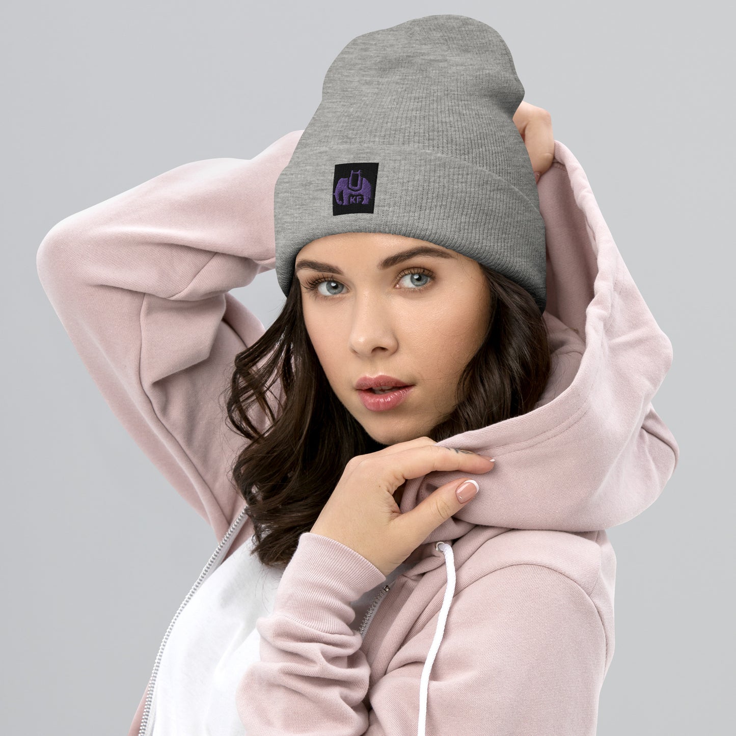 KarthagoFunk Cuffed Beanie (KF Purple Logo)