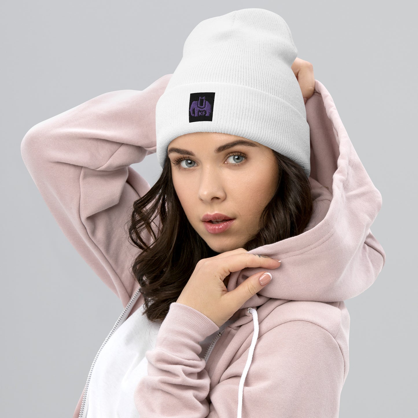 KarthagoFunk Cuffed Beanie (KF Purple Logo)