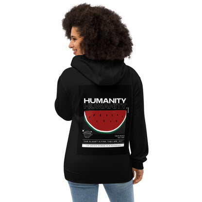 KarthagoFunk Premium eco hoodie (Humanity First) Black