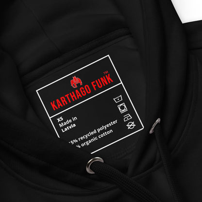 KarthagoFunk Premium eco hoodie (Humanity First) Black