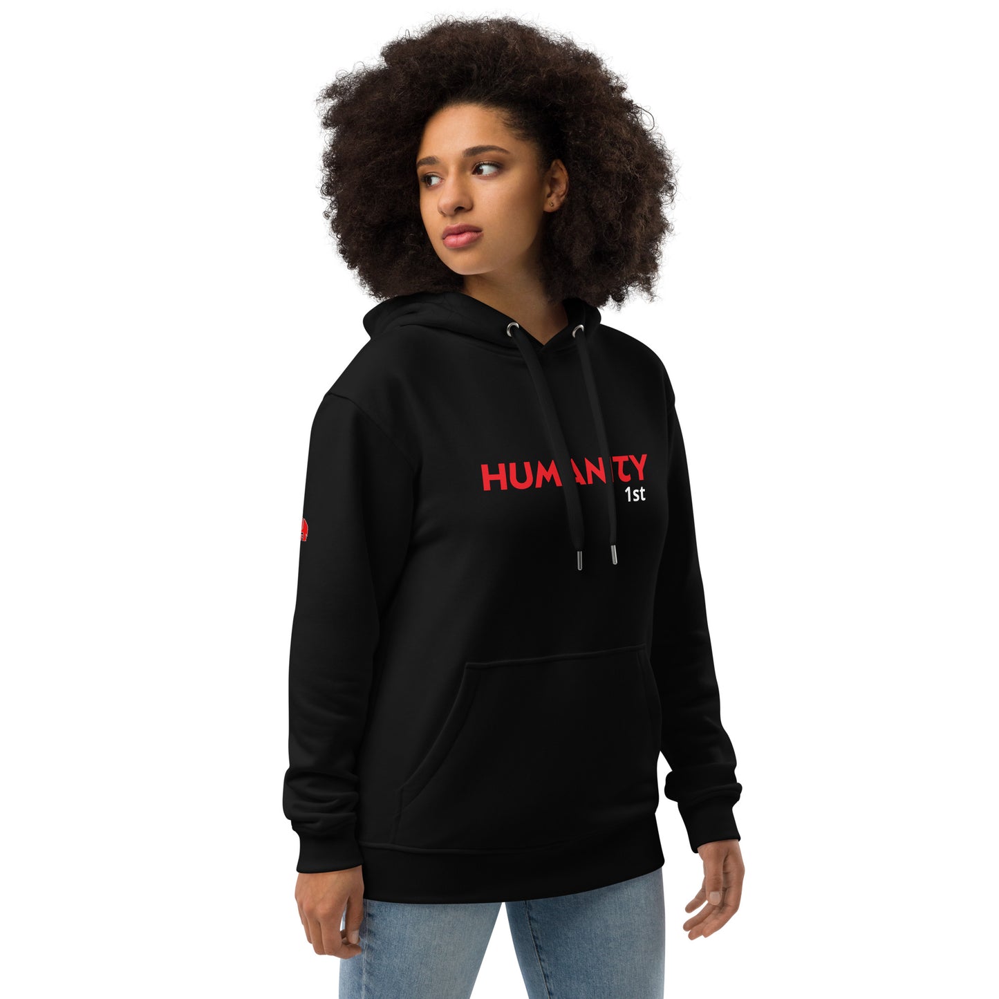 KarthagoFunk Premium eco hoodie (Humanity First) Black