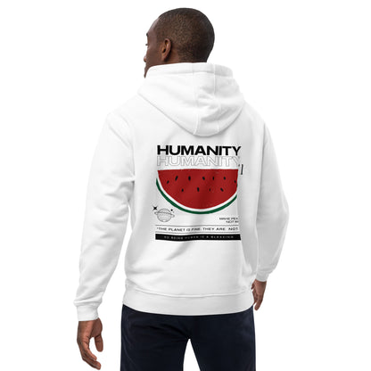 KarthagoFunk Premium eco hoodie (Humanity First) White