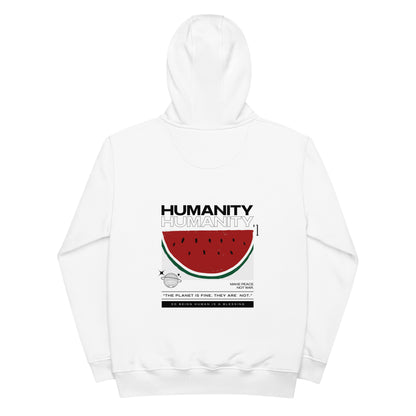 KarthagoFunk Premium eco hoodie (Humanity First) White