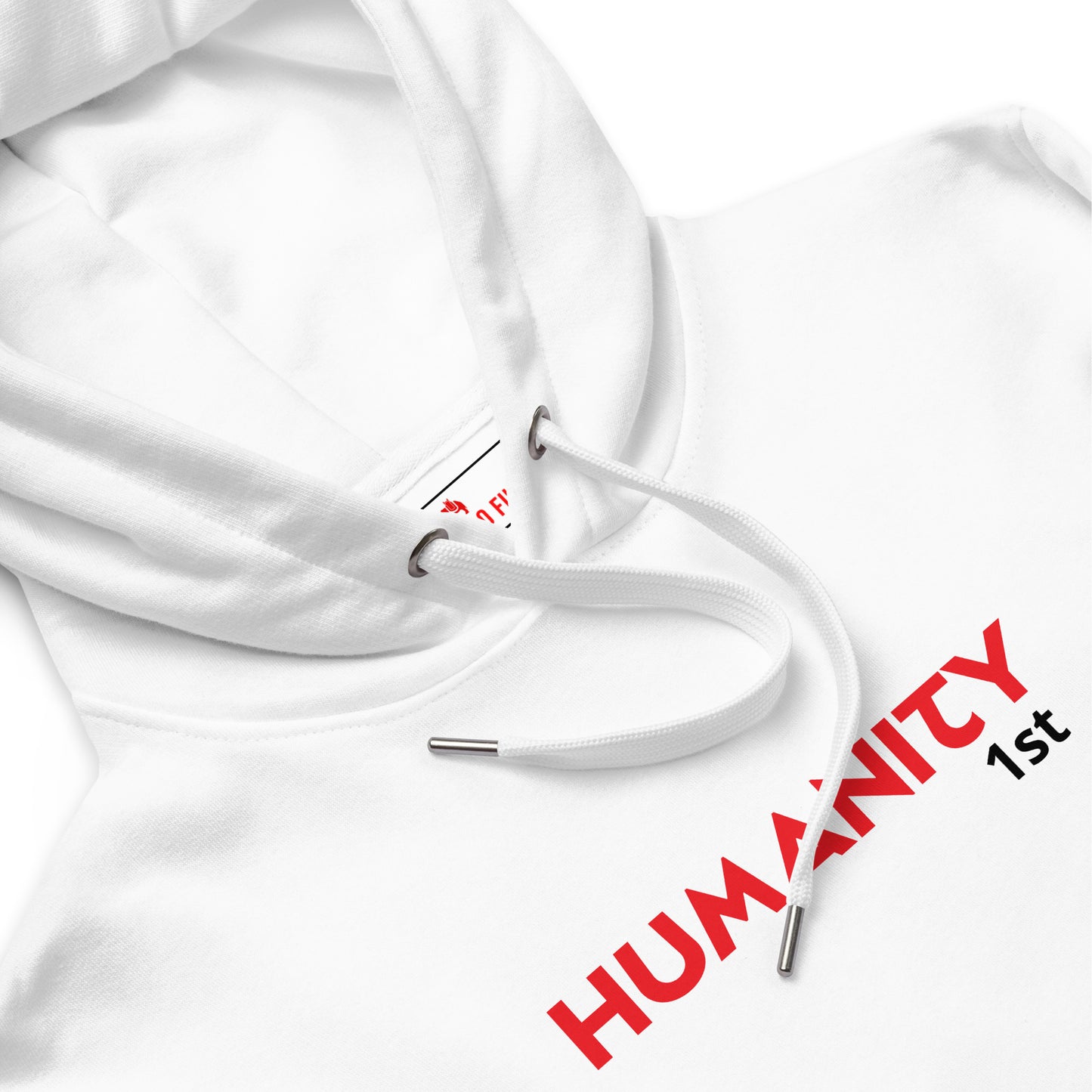 KarthagoFunk Premium eco hoodie (Humanity First) White